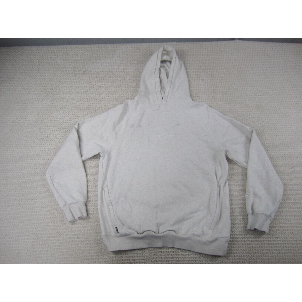 Fabletics Sweatshirt Mens Medium Beige Casual Pullover Hoodie Sweater Cotton Ble